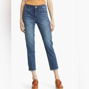 Wit and Wisdom Ab solution raw edge straight leg Jeans from Nordstrom size 2
